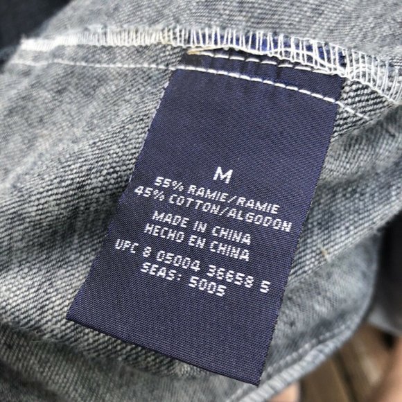 Gear Seven Collection Skull Embroidery Jean Jacket Size M Mens Blue Denim Coat - Picture 2 of 7